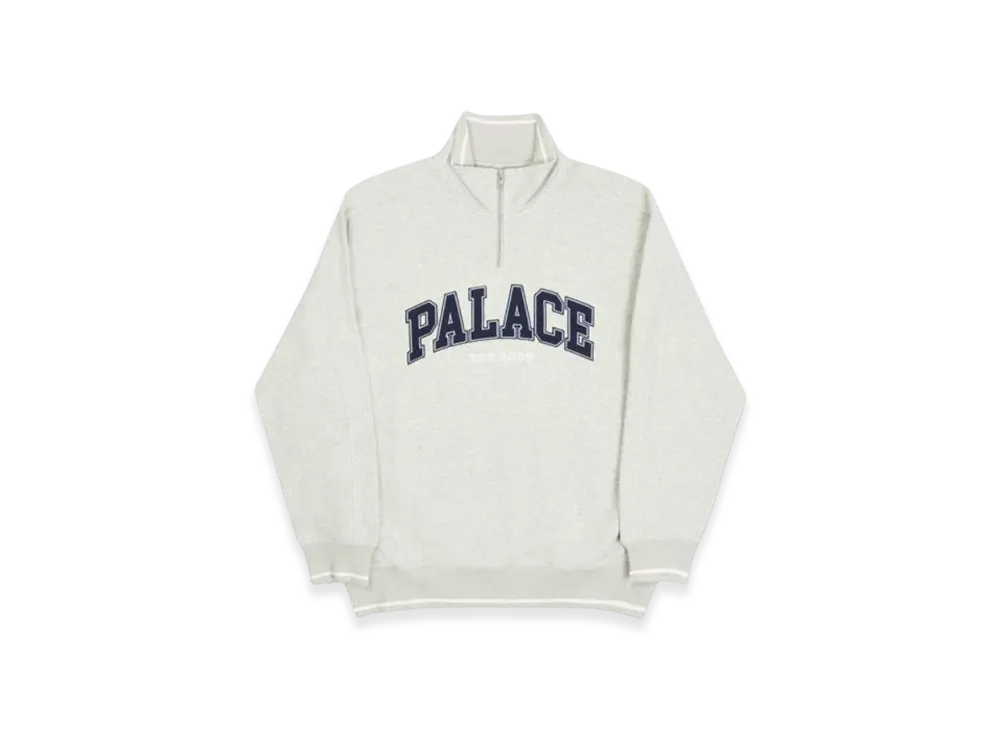 PALACE P-EST Zip Crew "Grey Marl"