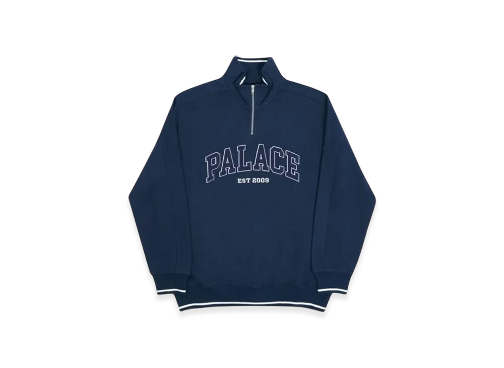 PALACE P-EST Zip Crew "Navy"