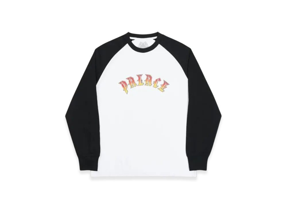 PALACE Spitfire P-Fire Longsleeve "White Black"