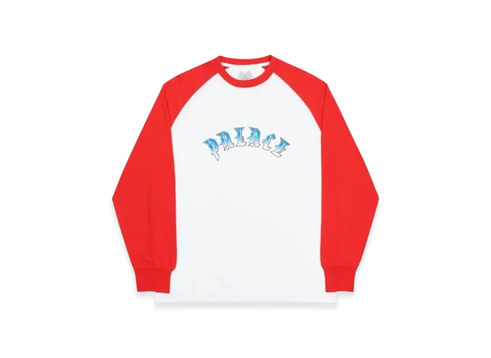 PALACE Spitfire P-Fire Longsleeve "White Red"