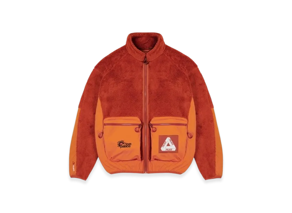 PALACE Polartec High-Loft Teddy Fleece Jacket "Pumpkin"