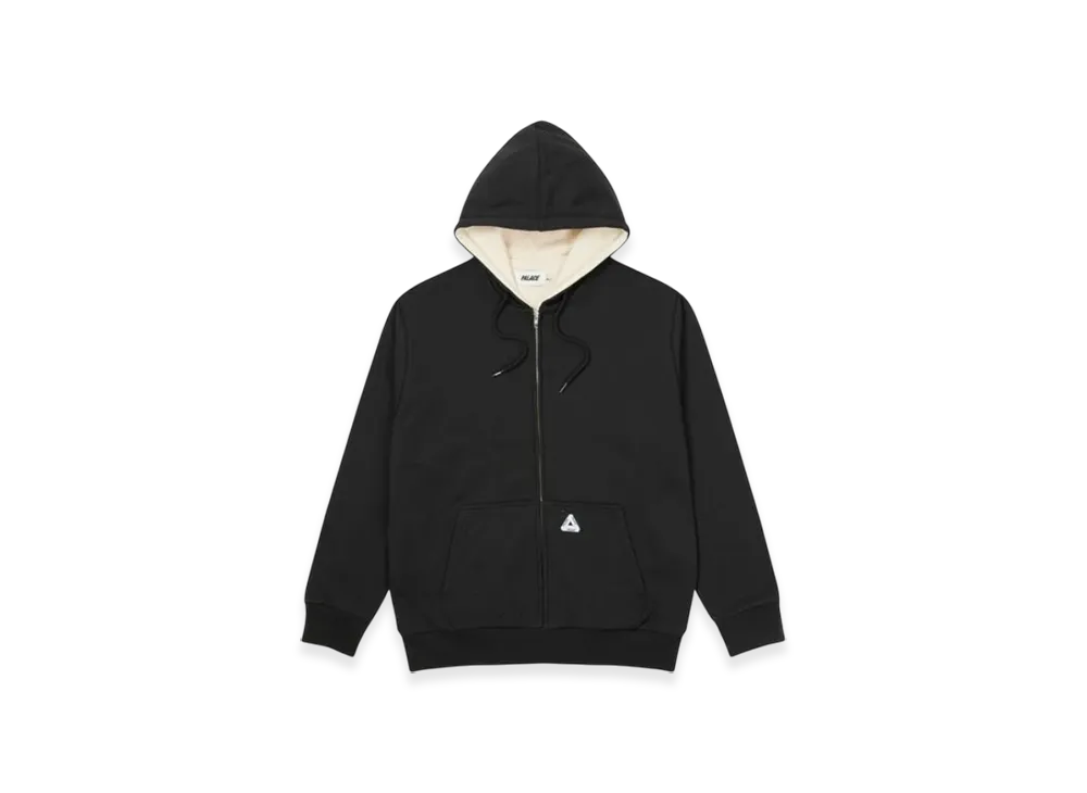 PALACE Patch Thermal Zip Hood "Black"