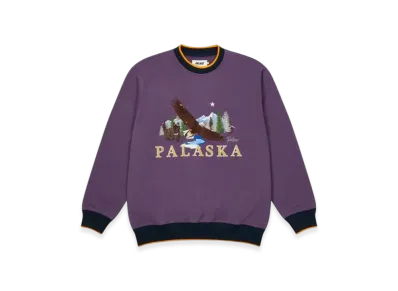 PALACE Palaska Emb Crew "Purple"