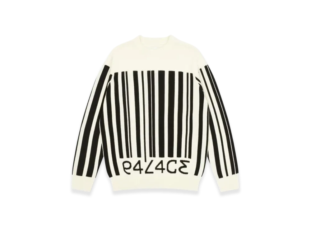PALACE Barcode Knit "White"