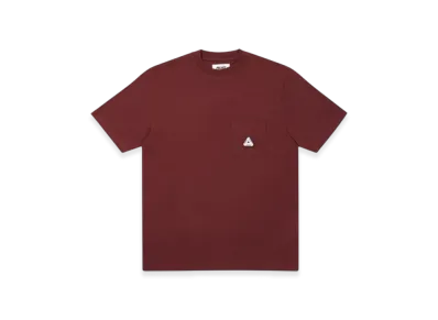 PALACE Patch Pocket T-Shirt "Burgundy"