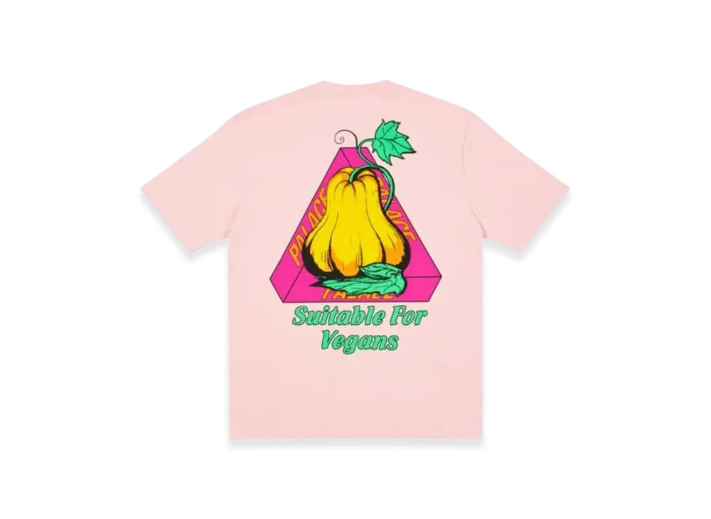 PALACE Nein Cheese Nein Egg T-Shirt "Pink"