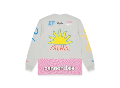 PALACE x Rapha LS T-Shirt "Grey Marl"