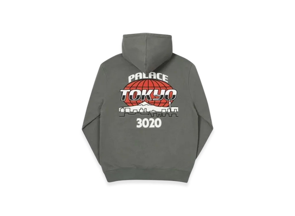 PALACE x New Era Hoodie "Grey"