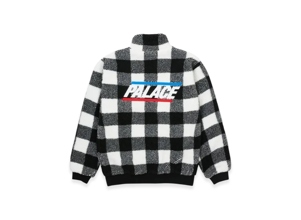 PALACE P-Lumber Jacket "White Black"