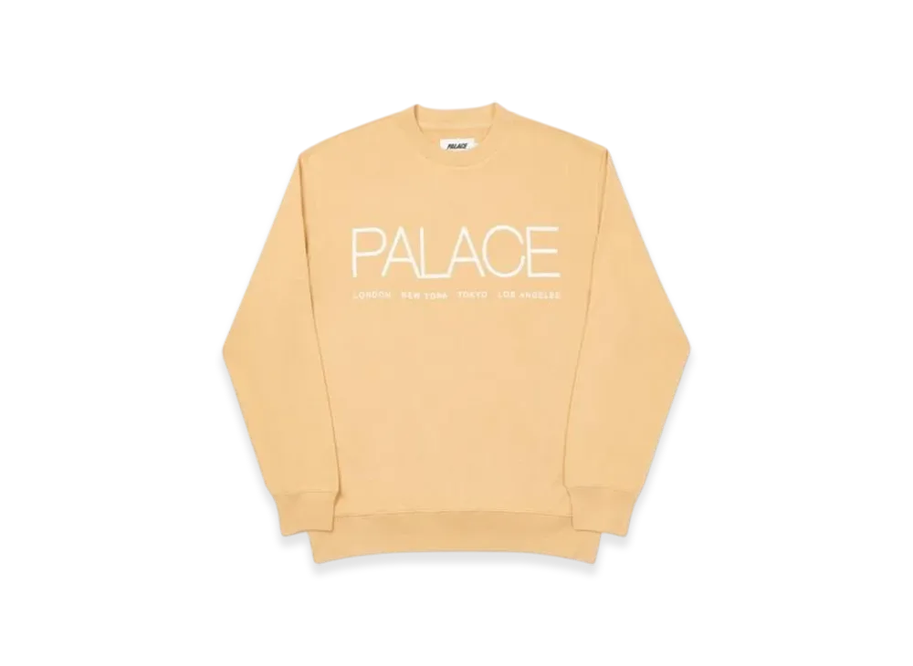 PALACE Globaller Crew "Sand"