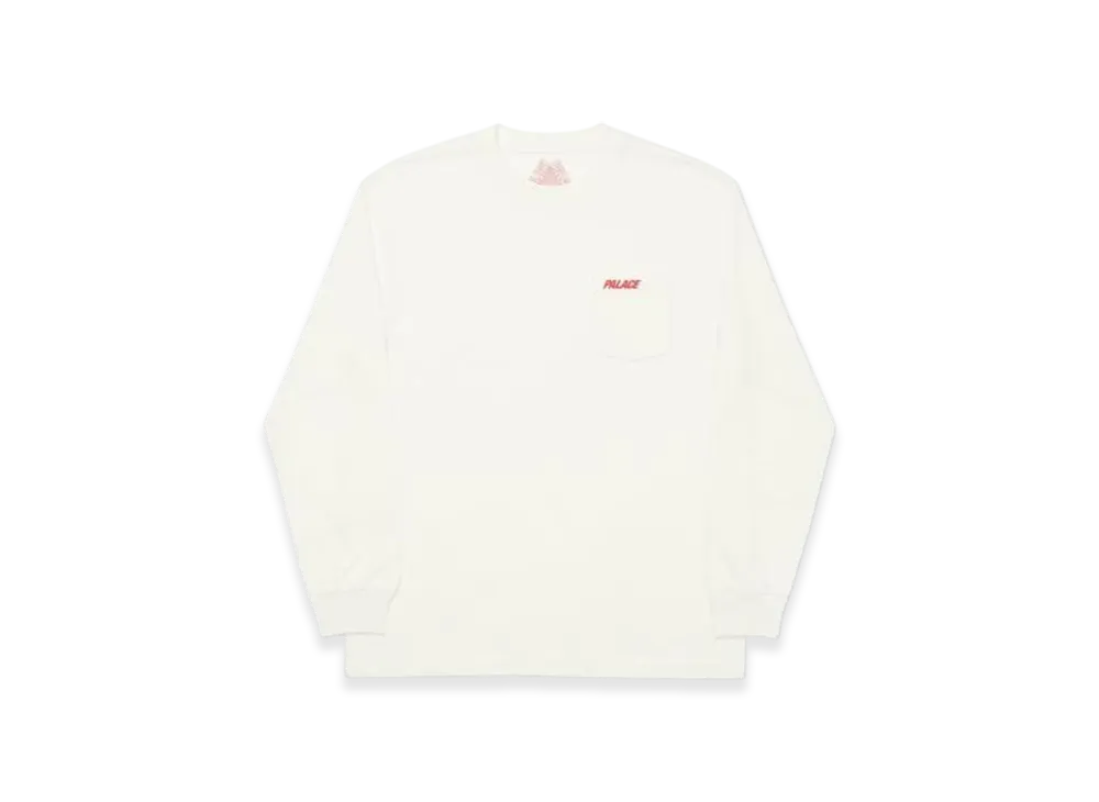 PALACE Classic Pocket Longsleeve "White"