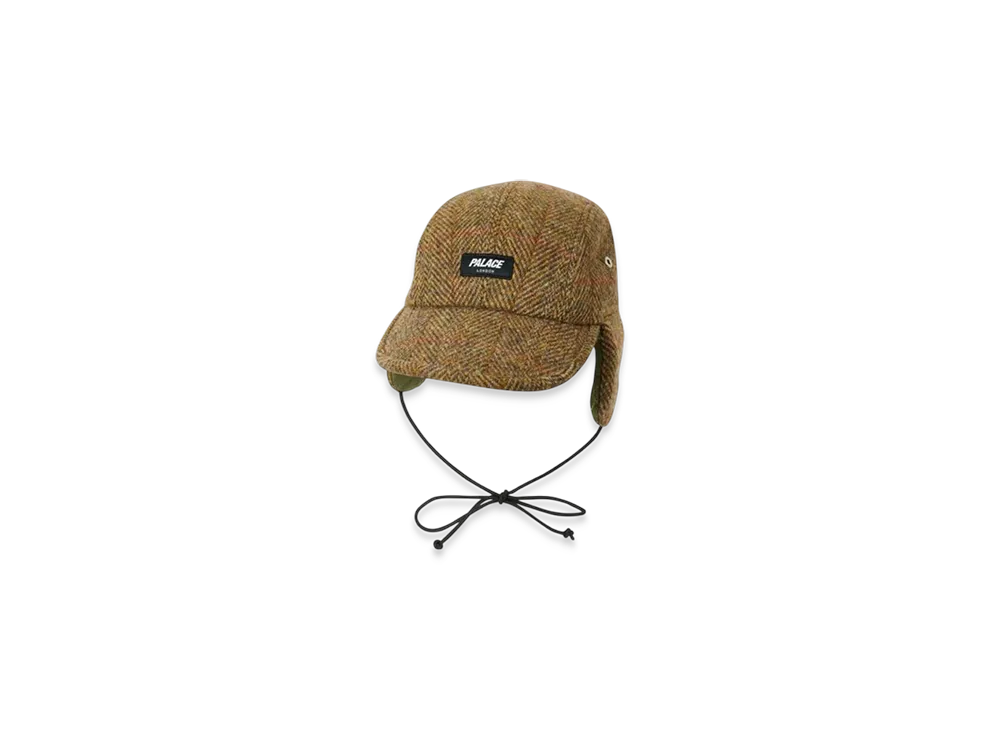 PALACE Harris Tweed Earflap 4-Panel "Brown"