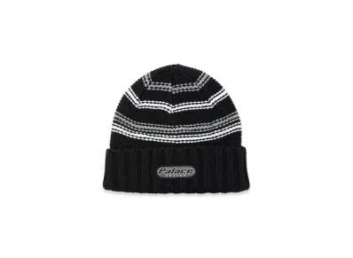PALACE Stripe Rib Beanie "Black"