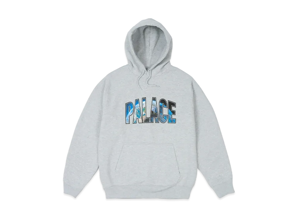 PALACE Earthy Hood "Grey Marl"