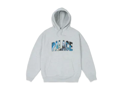 PALACE Earthy Hood "Grey Marl"