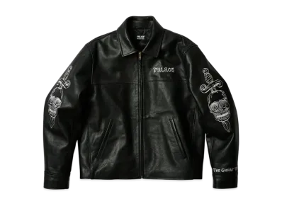 PALACE TGF Leather Jacket "Black"