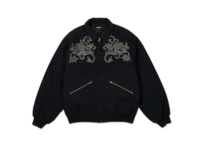 PALACE Floral Canvas Bomber Jacket "Black"