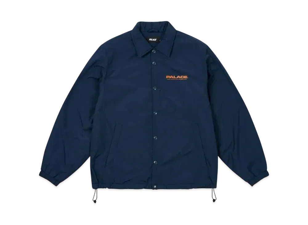 PALACE Fleece Lined Coach Jacket "Navy"