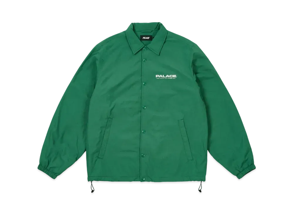 PALACE Fleece Lined Coach Jacket "Green"