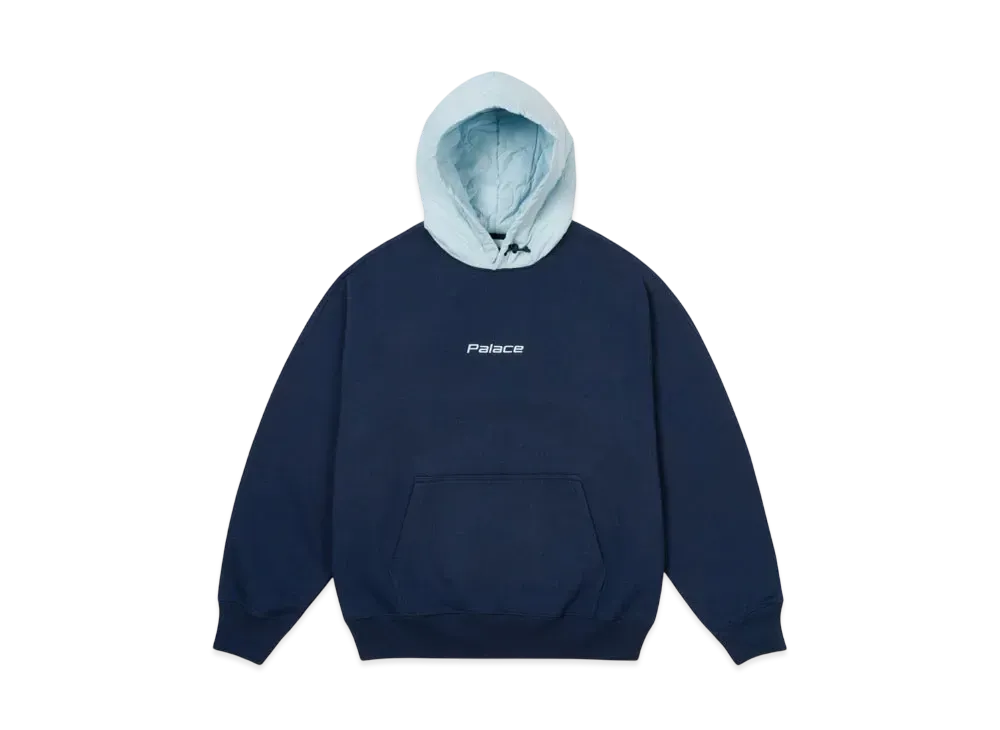 PALACE Baffled Font Hood "Navy"