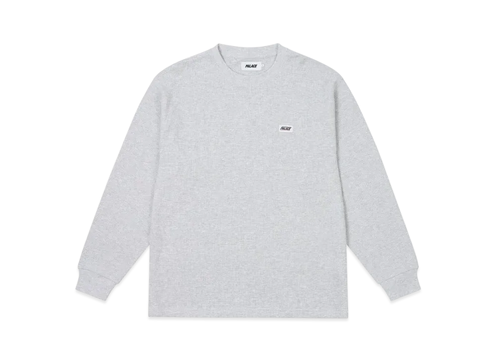 PALACE Basically A Thermal Longsleeve "Grey Marl"