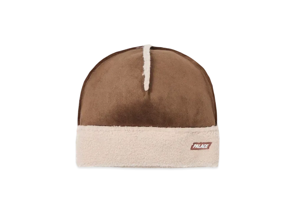 PALACE Shearling Beanie "Brown"