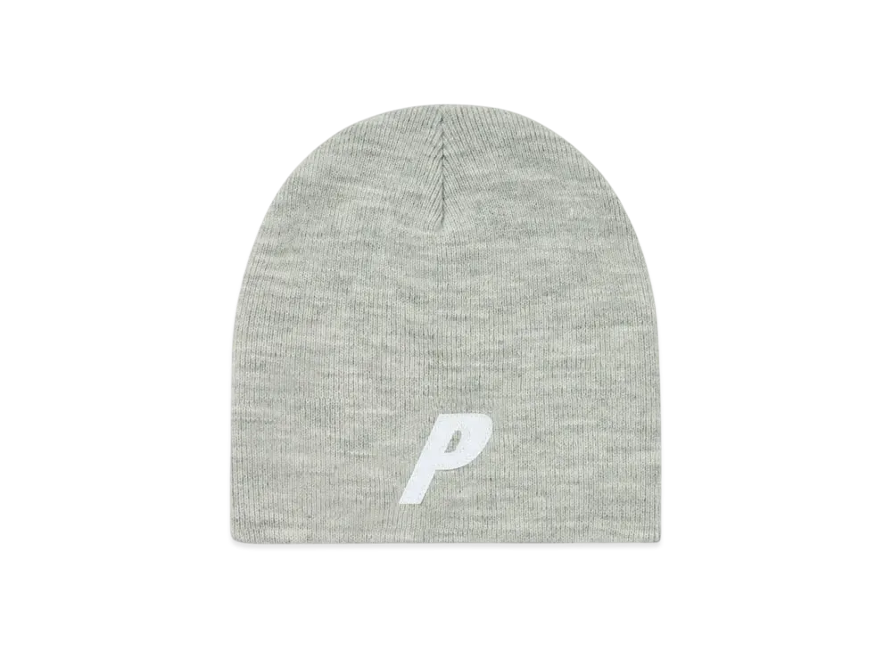 PALACE P Nein Cuff Beanie "Grey Marl"