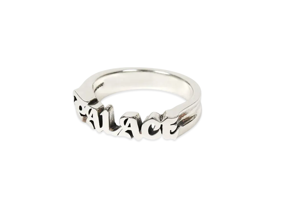 PALACE TGF Old Font Ring "Silver"