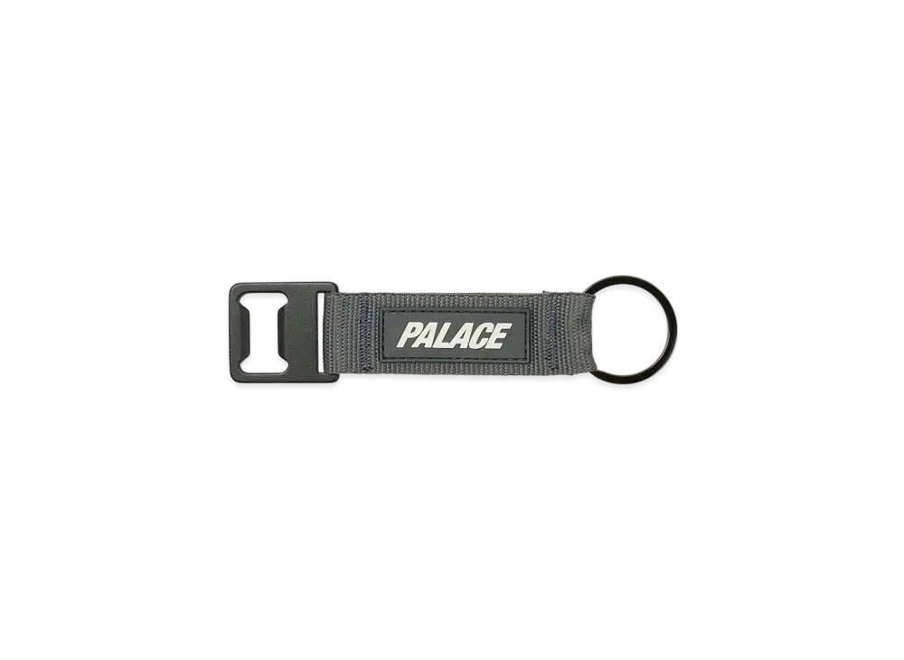 PALACE Bottle Opener Webbing Keyring "Grey"