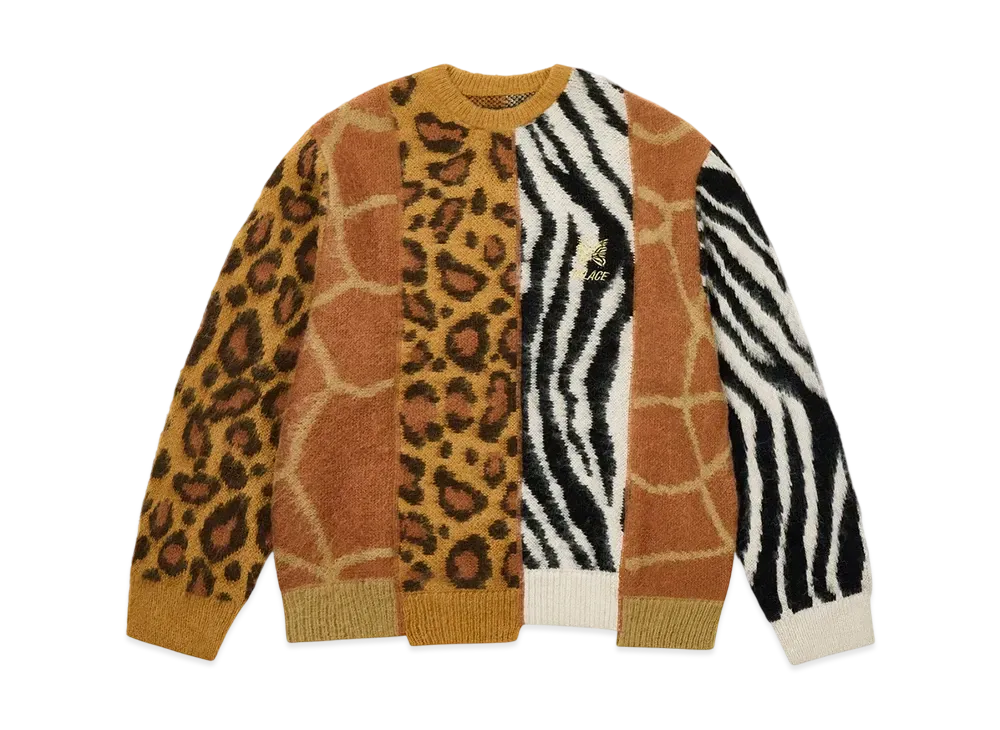 PALACE x NEEDLES Hairy Animal Knit "Multi Animal"