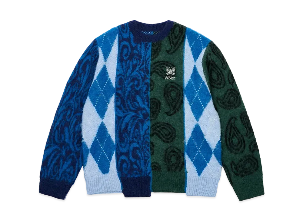 PALACE x NEEDLES Hairy Animal Knit "Multi Fabric"