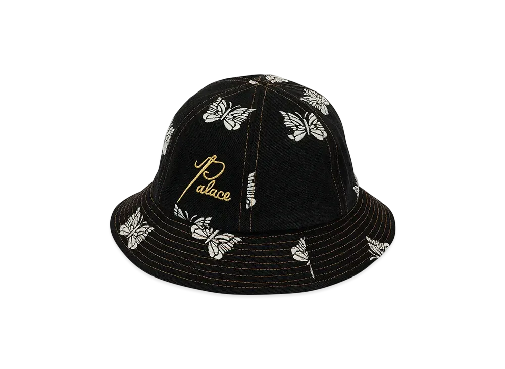 PALACE x NEEDLES Denim Bucket Hat "Black" P27NDH001