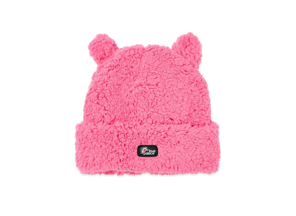 PALACE Love PALACE Fuzzy Ears Beanie "Cherry"