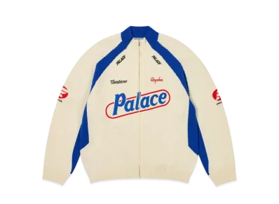 PALACE Rapha Zip Knit "White"