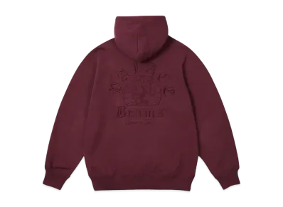 PALACE x BEAMS Plus Graphic Hood "Burgundy"