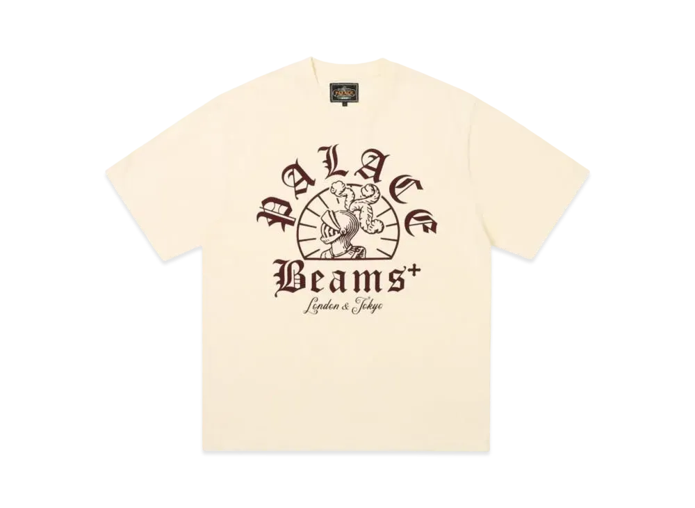 PALACE x BEAMS Plus Graphic T-Shirt "Sand"