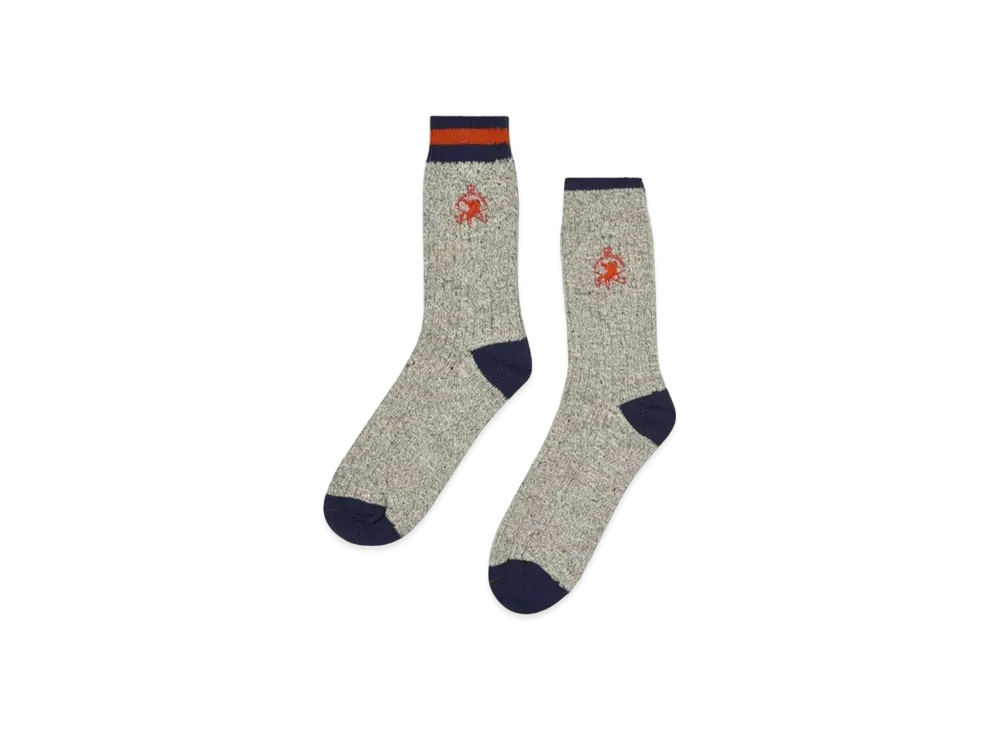 PALACE x BEAMS Plus 2Pack Rug Socks "Grey"