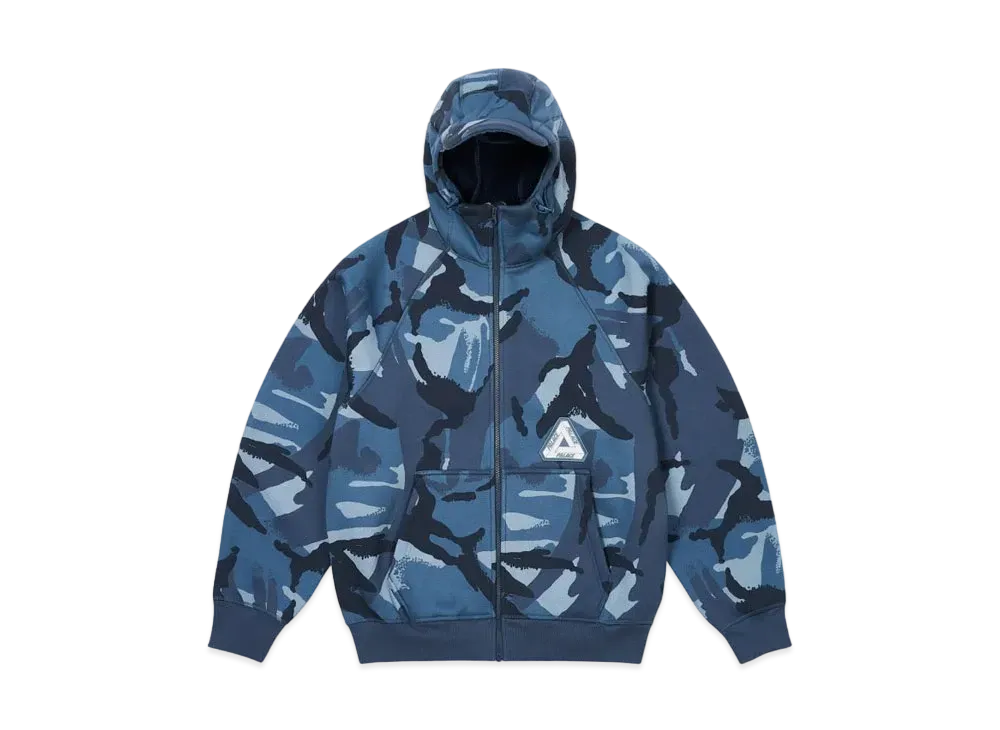 PALACE Thermal Bonded Cap Hood "Camo Blue"