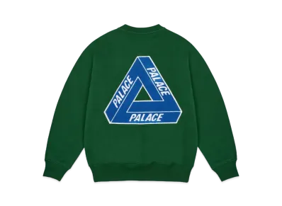 PALACE Chenille Tri-Ferg Crew "Green"