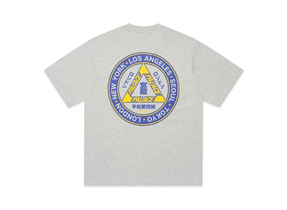 PALACE Hi Ya T-Shirt "Grey Marl"