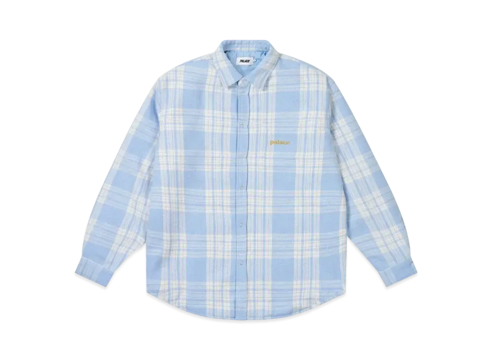 PALACE Check Insulated Shirt "Blue"