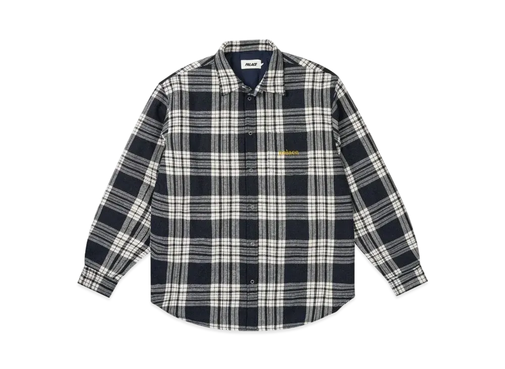 PALACE Check Insulated Shirt "Navy" P27SHT025