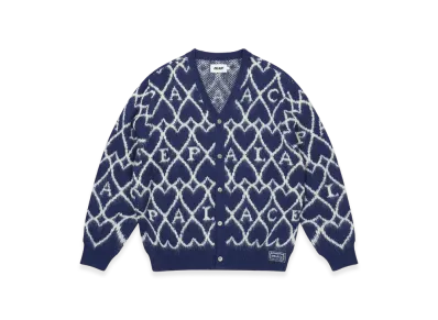PALACE Hairy Heart Knit "Blue"