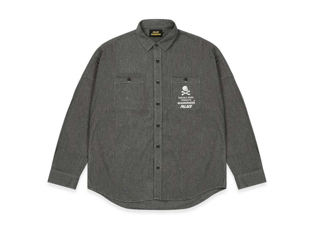 PALACE x NEIGHBORHOOD Shirt "Salt/Pepper"