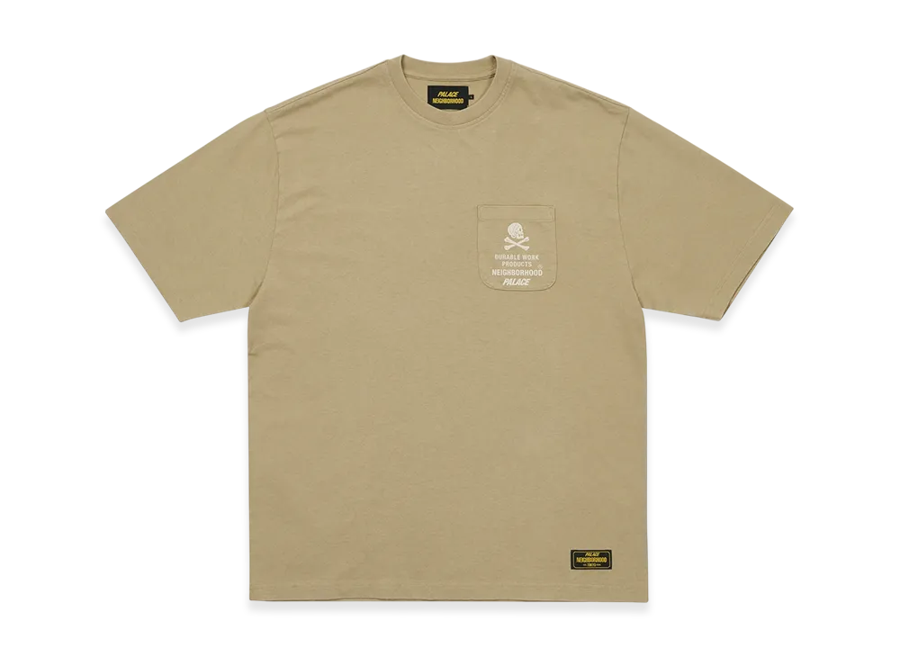 新品/PALACE NEIGHBORHOOD POCKET T-SHIRT 白 送料無料 白S PALACE x NEIGHBORHOOD Pocket Tee Tシャツ