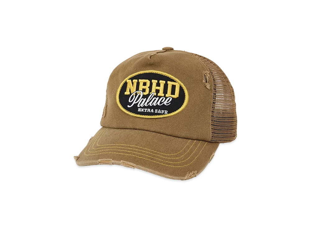 PALACE x NEIGHBORHOOD Mesh Trucker "Tan Canvas"