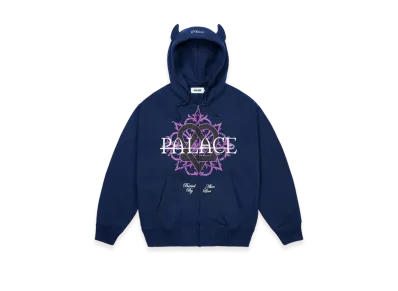PALACE x HIM Tri Gram Hood "Navy"