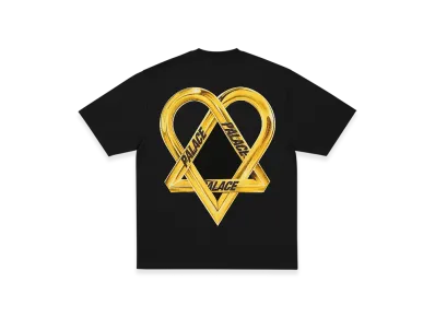 PALACE x HIM Tri Gram T Shirt "Black"