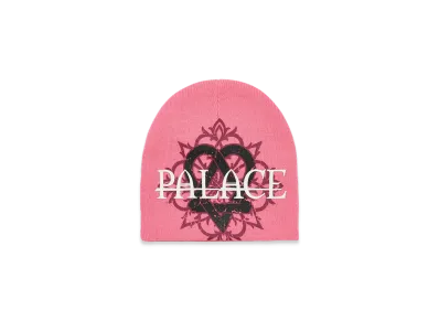 PALACE x HIM Tri Gram Nein Cuff Beanie "Pink"