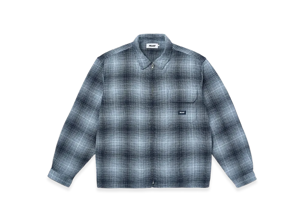 PALACE Ghost Zip Shirt "Navy"